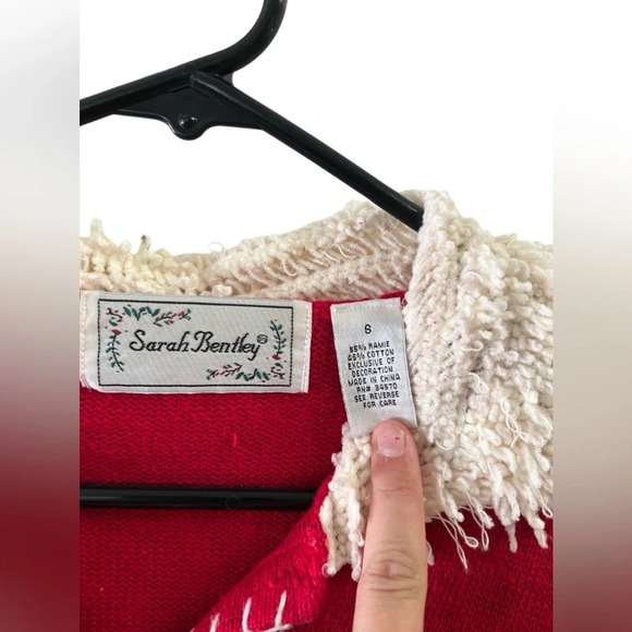 Vintage Christmas sweater cardigan - Picture 4 of 5